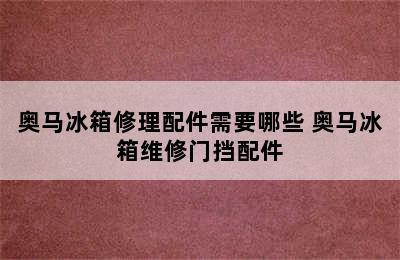 奥马冰箱修理配件需要哪些 奥马冰箱维修门挡配件